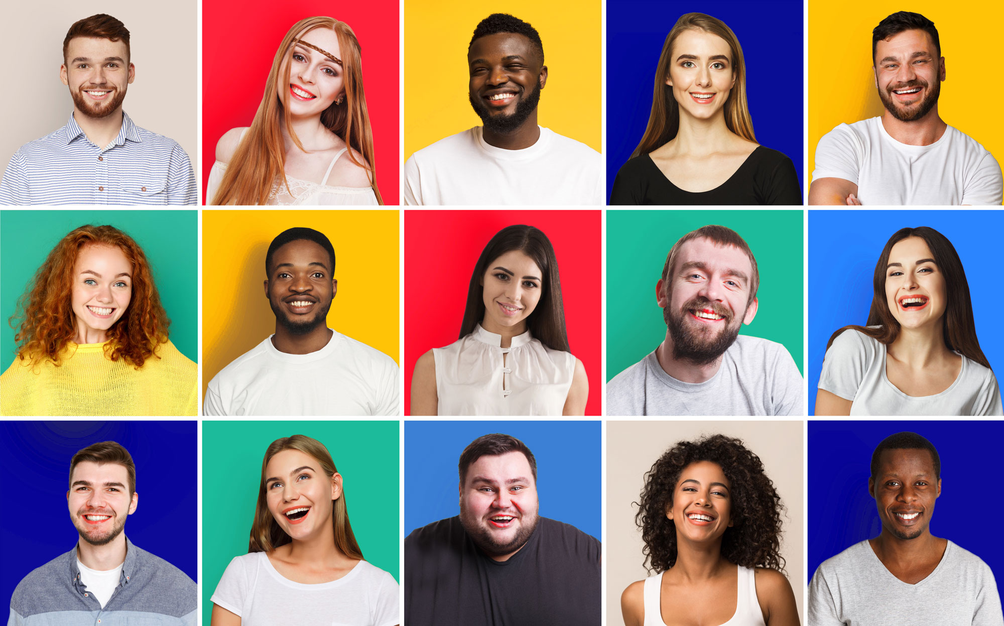 Background image with a group of diverse people